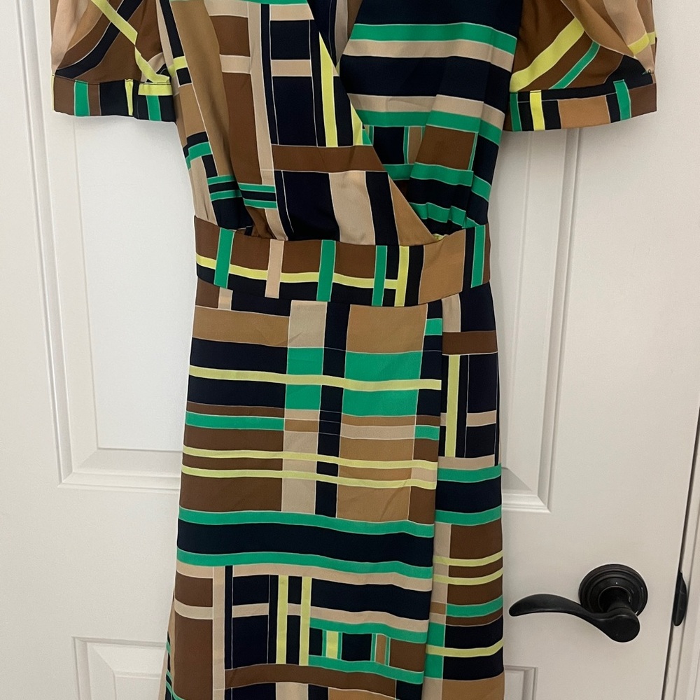 Stylish Multicolor Geometric Dress